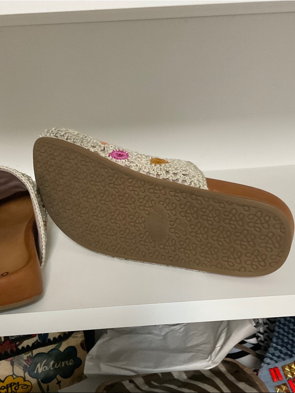 The Sak Cream Crochet Floral Mules - Picture 2 of 4